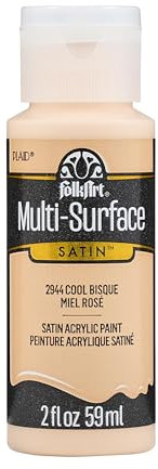 FolkArt Multi-Surface Acrylic Craft Paint, 2 fl oz, Cool Bisque 2 Fl Oz