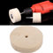4 inch Beige Wollfilz Polierscheibe Runde Polieren Schleifscheibe Wolle Weiche Filz Polierer Disc Pad