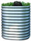 Gartenpirat Hochbeet rund Höhe 86 cm Ø 82 cm aus Metall Alu/Zink-beschichtet