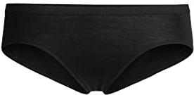 Icebreaker Merinowolle Damen Unterwäsche - Siren Hipkini Slips | Merino Unterhose | Slip | Thermo Unterwäsche Damen | Unterhosen Baumwolle | Taillenslip - Schwarz, M