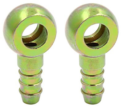 X AUTOHAUX 2pcs 5/16 8mm ID Hose Barb 10mm Banjo Fitting Fuel Line Connector