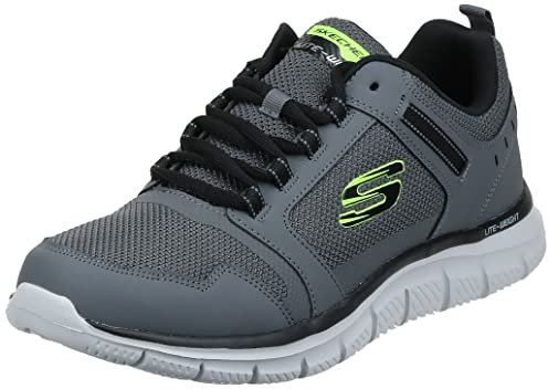 Skechers Herren Track-KNOCKHILL Sneakers, Grey, 43 EU