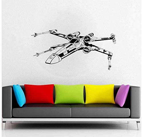 Wandtattoos Star Wars X Wing Fighter Vinyl Wandtattoo Wohnkultur Entfernbare Wandaufkleber Für Kinderzimmer Dekoration 38X80 Cm