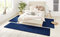 Hanse Home Nasty Teppich Bettumrandung 3-teilig – Bettvorleger Bettläufer Teppichläufer Kurzflor Einfarbig Unifarben Läufer-Set für Kinderzimmer Schlafzimmer, Uni Dunkelblau, 2X 70x140cm 1x 70x240cm