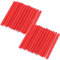 Keenso Fahrrad Speichenreflektoren, 24 Stück 74mm Fahrrad Speichen Reflektierende Streifen Reflektor Clips Warnstreifen (Rot)