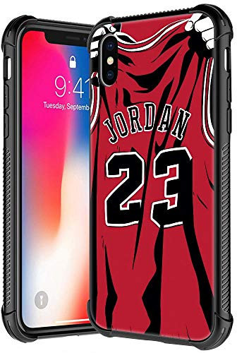 Compatible with iPhone Xs Case,Basketball Player 36 Pattern Plexiglass for Girl Boy Men Woman,Anti-Scratch Shockproof Cover case for iPhone X/Xs