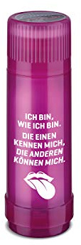 ROTPUNKT Isolierflasche 40 MAX Motto Ich Bin, wie ich Bin | BPA-frei - gesundes Trinken | Made in Germany | Warm + Kalthaltung (Glossy Candy, 500 ml)
