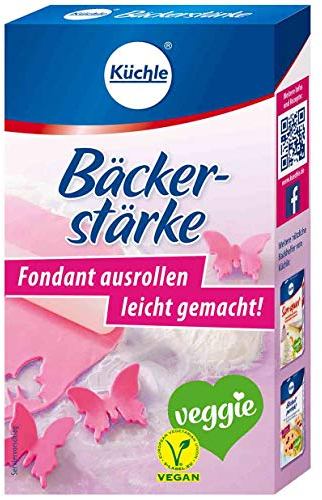 Küchle Bäckerstärke 100g | Vegan | Idealer Helfer beim Ausrollen von Fondant | Verhindert das Kleben an Utensilien | Mühelos, schnell und einfach | 1 x 100 g Packung
