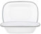 Argon Tableware 20cm Enamel Pie Dish - Grey Rim - Pack of 2 - Dishwasher Safe Pie Dishes Enamel Cookware Oblong Pie Dish Oven Tray Bakeware Pastry Casserole Roasting Tin