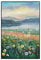 tymhrs Acrylbild,Goldfolien-Lilien-Blumen-Malerei, Handgemalte Ölgemälde Auf Leinwand, Dick STR
