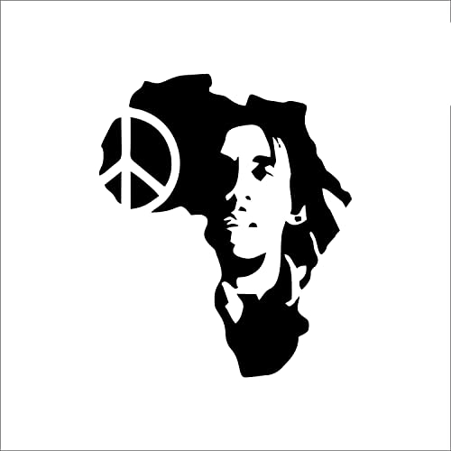 myrockshirt Afrika Frieden Reggae Bob Peace-Zeichen 20cm Aufkleber Autoaufkleber JDM Sticker Decal frei Farbwahl Profi Qualität