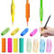 Devenirriche 12 Stück Bleistift Griffe, Stifthaltung Hilfe Kinder, Silikon Stift Griffe, Stiftgriffe Schaumstoff, Linkshänder Rechtshänder Bleistift Griffe und Ergonomische Schreibhilfe für Kinder