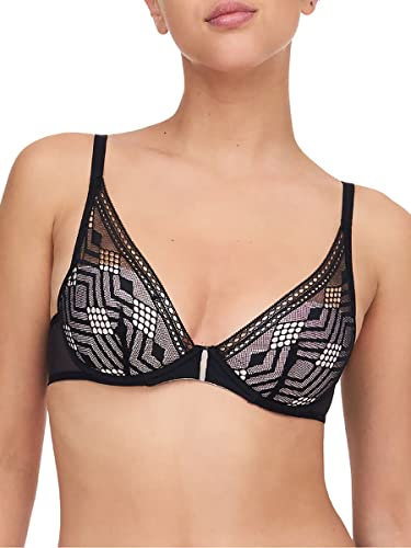 Passionata Ondine Plunge T-Shirt Bra Black Black 38C