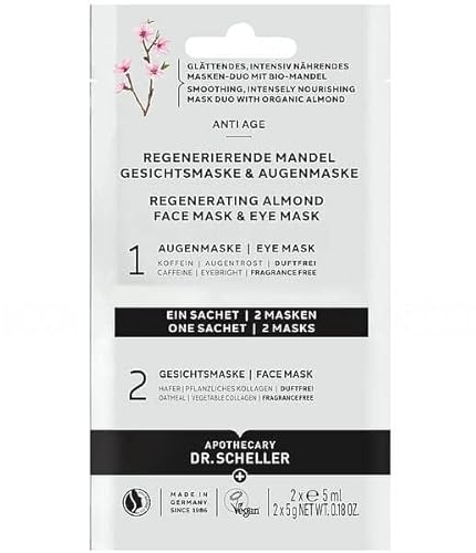 DR. SCHELLER Gesichtsmaske & Augenmaske, Regenerierende Mandel, 10ml