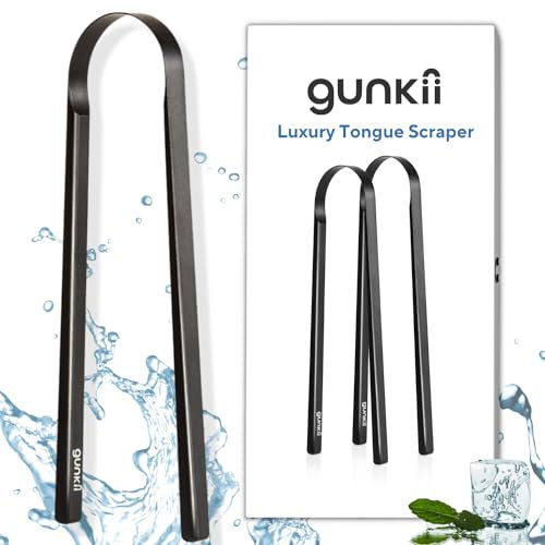 Zungenreiniger – 2 Stück Zungenreiniger für Erwachsene und Kinder, bekämpft schlechten Atem, Metall-Zungenschaber, ideal für Mundpflege und Mundhygiene, Ayurveda Zungenkratzer