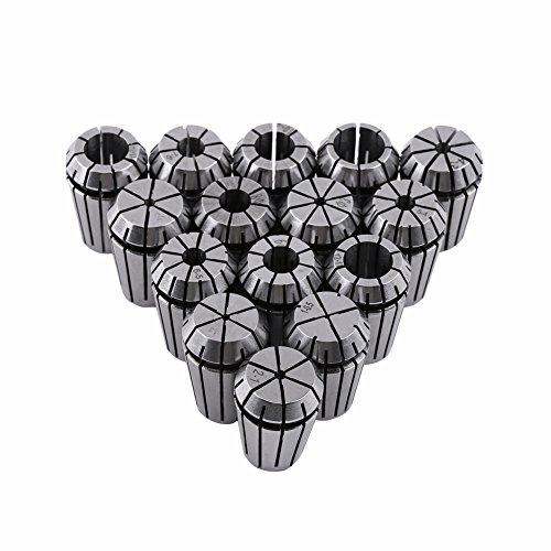 Set di pinze a molla ER20, 15 pezzi 1-13 mm di diametro 0,008 mm Mandrino porta eccentrico per macchina per incisione CNC e utensile per tornio di fresatura
