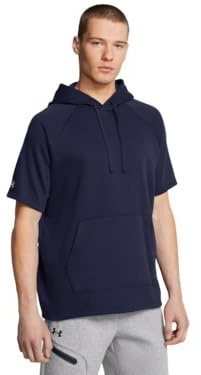 Under Armour Men's Rival Fleece Short Sleeve Hoodie Sweatshirt