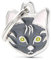 My Family Medalla para gato personalizada fabricada en Italia, gato europeo, placa de gato con grabado gratis, esmaltada a mano de metal, colección Friends, 19 x 22 mm, Metal