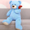MorisMos Orso Peluche Gigante Blu 130cm, XXL Grande Orsetto di Peluche Orsacchiotto Giganti Morbido Coccoloso, Idee Regalo San Valentino per Lei Bambini Ragazza Fidanzata Donna Compleanno