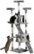 PawHut Cat Tree for Indoor Cats, 173 cm Cat Tower Scratching Post, Tall Climbing Tower, Activity Centre House, Grey