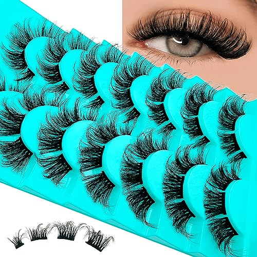 56 Pcs Wimpern Einzeln Cluster, DIY Einzelne Wimpernverlängerung Extensions, Wimpernbüschel Cluster-Wimpern Individuelle Falsche Wimpern für Einzelne Wimpern zu Hause(D-curl,10-18mm Mix-BH16)