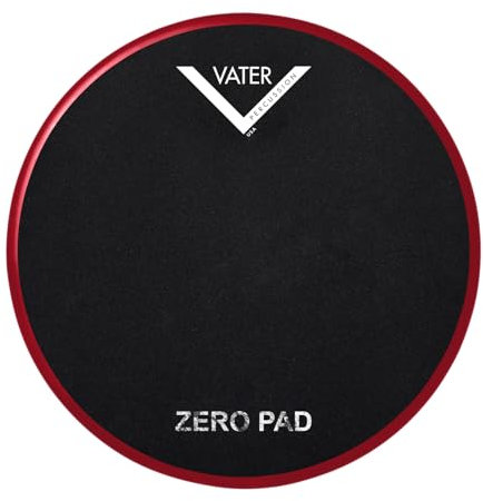Vater Drumsticks VCBZ – Chop Builder Zero Pad 11 | 27,94 cm Stöcke Übungspad – Schwarz/Rot