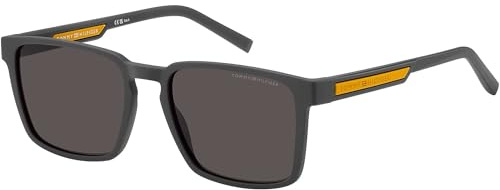 Tommy Hilfiger TH 2088/S Sonnenbrille, matt, Grau, 55 für Herren, Mattgrau, 55