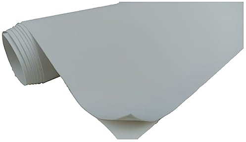 TAPHICEROS Leder Reparatur Set | Weiß 50cm x 140cm | Meterware Kunstleder Selbstklebend Lederreparatur Lederflicken Set Hochwertiges Lederflickenset für Autositz Sofa Möbel Bürostuhl