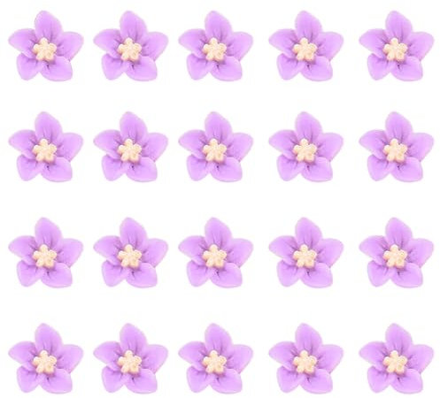 Mini Blumen Haarspangen 20 Stück Lilien Haarklammer,Niedliche Blumen Haarnadeln,Haarnadeln für Frauen und Mädchen,Blumen Haarklammer (Lila)