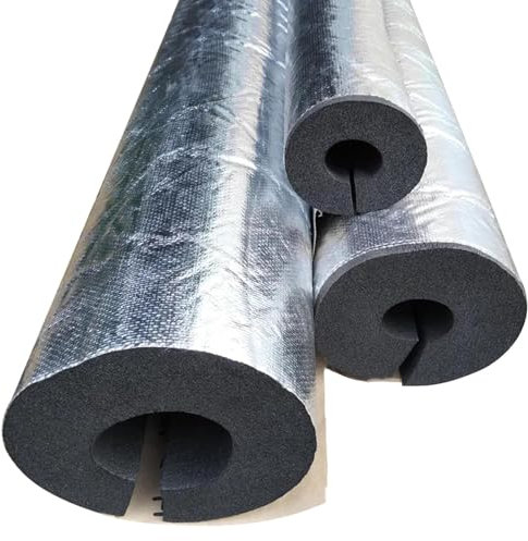 LTSRLL Tube en Mousse D'isolation De Tuyau De Papier D'aluminium De Longueur De 90/95/100cm 16mm-114,0mm ID Manchon De Protection Contre Le Gel De Tuyau Auto-adhésif(Size:27mm*10mm*90cm)