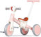 LOL-FUN 5 in 1 Laufrad Dreirad, Laufräder Kinderdreirad mit schubstange, Dreirad Lauffahrrad für Kinder ab 1 Jahre Jungen Mädchen Geschenk