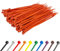 Orange Cable Ties (100 Pack - 370mm x 7.6mm) Heavy Duty Nylon Zip Ties Plastic Tie Wraps for Office Cable Tidy Garden DIY