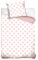MTOnlinehandel Kinder Bettwäsche Set 135x200 80x80 cm · Bettwäsche mit Herzen · 100% Baumwolle mit YKK Reißverschluss · sanft, weich Mädchenbettwäsche weiß rosa Herzchen