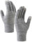 Damen-Fäustlinge mit Touchscreen, Thermo-Strick-Fleece, für Herren und Damen, modisch, Radfahren und Skifahren, Fitness, warm, Sport, gestrickte Wollhandschuhe, Fäustlinge mit Tasche (grau,