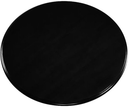 NEONMAN Plato Giratorio Redondo Para Mesa De Comedor Placa Giratoria De Madera para Mesa De Comedor Tabla Rotativa De Madera Mesa resistente y duradera antivuelco adecuada para cenas familiares(Negro,