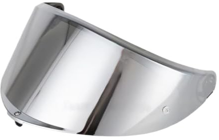 Guajiro – Helmvisier kompatibel mit AGV K6 – verstärkter Polycarbonat-Bildschirm, vorbereitet für Pinlock (Silber)