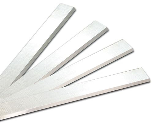 Lot de 4 lames de raboteuse et de dégauchisseuse industrielles de 200 mm, remplacement de lame de raboteuse 200 x 30 x 3 mm