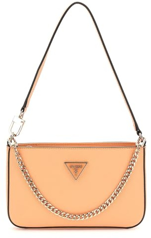 GUESS Noelle Mini Top Zip Shoulder Bag Apricot