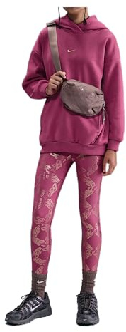 Nike Mädchen G NSW Club FLC Os Hd Shne Satn Kapuzenpullover (1er Pack)