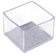 Blausky 8 Stück Transparent Silikon Stuhlbeinkappen,Schutzkappen mit Filz Filzgleiter Stumm & Kratzfest,Verschleißfeste Stuhlbeinschoner Schutzkappen für Möbel,Stuhlbeine,Quadrat,80x80mm