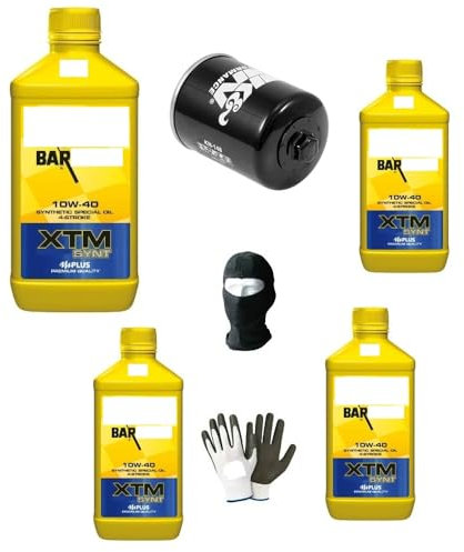 COMPATIBILE CON MOTO GUZZI NEVADA 750 CLASSIC i.e. KIT TAGLIANDO PER MOTO 4 LITRI DI O-L-I-O XTM SYNT 10W40 4T POLAR PLUS 4-STROKE+FILTRO O-L-I-O MANUTENZIONE CAMBIO OLIO MOTORE