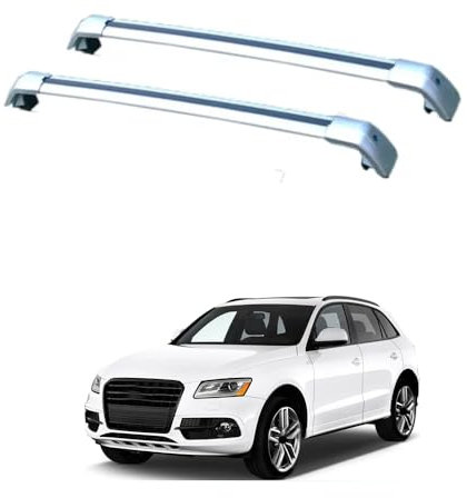 2PCS Auto Aluminium Relingträger Dachträger, für Audi Q5 2008-2023 Gepäckträger Dachboxen Fahrradträger Dachgepäckträger Car Zubehör,C