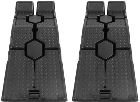 Walfront Auto Rampe Robus Antislip Leveling Rampe für Car Lift Garage, 6000 Pfund Kapazität, PP -Material
