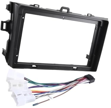 Panel Estéreo Coche Kit Molduras Tablero con DVD Audio Y Radio 9 Pulgadas Y 2 DIN Marco para Pantalla para Toyota para Corolla 2007-2013 Marco Radio