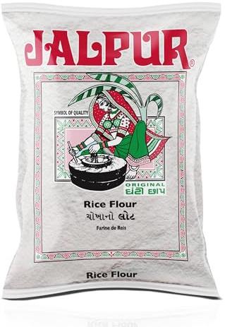 JALPUR MILLERS Rice Flour – 2kg Pack of Finely Ground White Rice Flour – Ideal for Idlis, Dosas, Baking, Frying & Thickening – for Traditional Indian Cooking & Recipes – for Everyday Culinary Use
