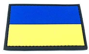 Patch Nation Ukraine Flagge Airsoft Klettverschluss PVC-Flecken