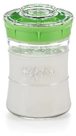 KEFIRKO Kefir Maker | El Set Ideal para Preparar Kéfir de Leche o Kéfir de Agua en Casa | Fermentador-Germinador Casero + Librito de Recetas Descargable en PDF | 848ml | BPA Free | Verde