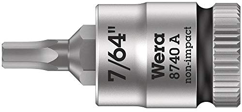 Wera 05003382001 8740 A Zyklop Bitnuss mit 1/4 Zoll-Antrieb, für Innensechskantschrauben, 7/64 Zoll