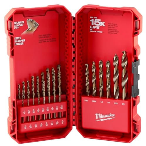 Milwaukee Electric - 23 PC RED Helix Cobalt Drill BIT Set