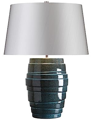 Elstead Neptune - 1 Leuchttischlampe Blue Glaze, E27